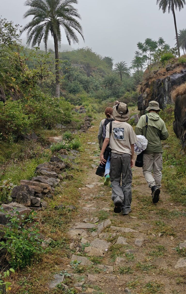 Trekkers-walking-on-forest-trail-Green-Avadavat-Special-Trip-tern-travellers