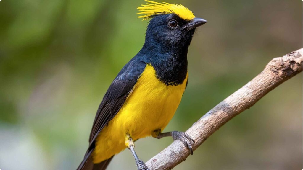 Sultan-Tit-perched-on-a-tree-branch